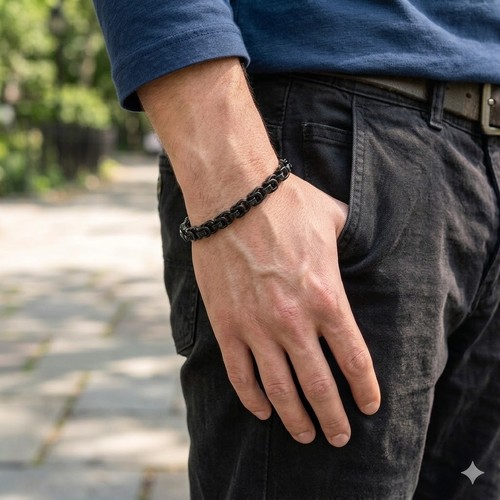 Herren edelstahl armband box - edelstahl,