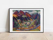 Kunstdruck Kirchner Blick auf