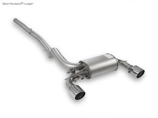 Remus Anlage ab Kat Ø76mm-System Ford Focus 3 RS je 115mm m. Laser-Logo