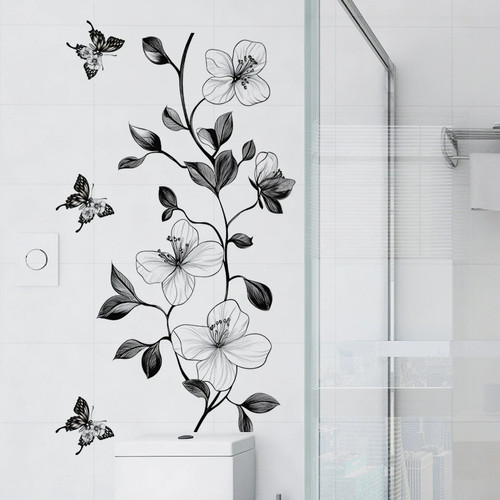 Bad deko blumen - bad, schmetterling