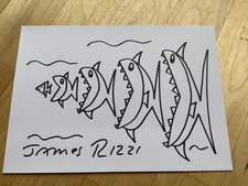 James Rizzi Autogramm und Skizze