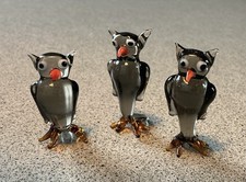 3 Eulen handgearbeitet an der