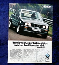 BMW E 30, 320i Kat., originale aus Werbung 1987, 