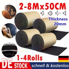 1-4Rollen Selbstklebend Dämmschaummatte Autodämmung KFZ/PKW Motorhaube Dämmmatte