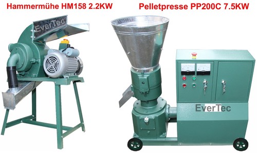 Pelletpresse pp200c 5kw - pp200c, 7.5kw