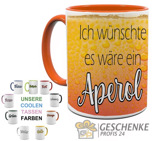 Aperol lustig bedruckte tasse - aperol,