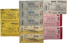 Iron maiden ticket - iron, stubs
