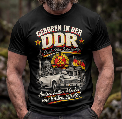 Ddr shirt geboren - ddr,