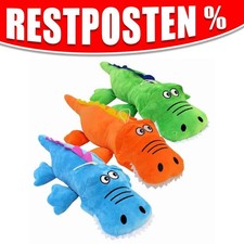 Krokodil liegend bunt mit