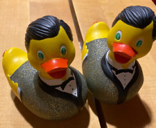 1 Badeente**DUCKSINO*Ente*silber+Würfel**von Rubba Duck**12cm**Sammel-Ente**rar