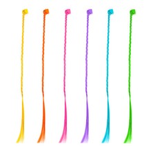 6 Haarklammern mit Strähnen