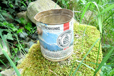 alte Blechdose Honigeimer Werbung Reklame selten rar  Blecheimer Top