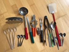 40 x Küchen Helfer Besteck Löffel Kelle Schöpfer Glasöffner Zange Serviettenhalt