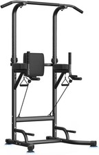 Multifunktionale Power Tower Dip Station Klimmzugstange Freistehend Höhenverstel