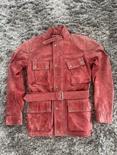 Belstaff PANTHER 1966 leather jacket, Lederjacke, Red, Size 42 Unused