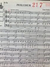 Präludium Ernst Kohler 1.-3. Stimme + Bass Partitur + Stimmen Akkordeon Noten