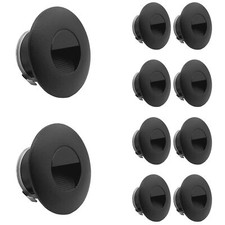10 x LED Stufenlicht Treppenleuchte Einbauleuchte Treppe Stufe IP65 230V Schwarz