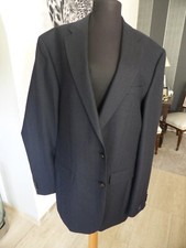 Herren Sakko von Exceed Gr. 106 100 % Wolle Dunkelblau NEU