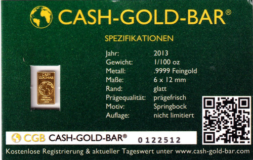 Cgb cash gold bar - cgb, cash-gold-bar