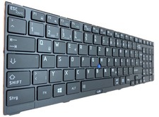 DEUTSCHE - Tastatur schwarz mit Maus-Stick kompatibel für Toshiba Tecra R950