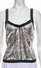 CHANEL Pailletten Top 100%