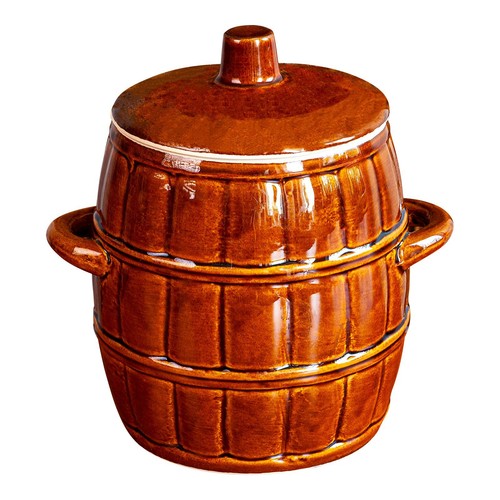 Steingutfass mit deckel - mit, 3.2l