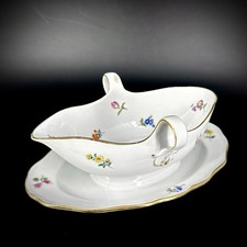 Meissen sauciere streublume - meissen,