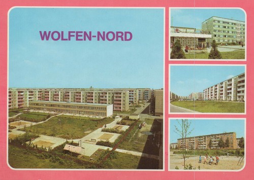 Ddr ansichtskarte wolfen - ansichtskarte, wolfen-nord