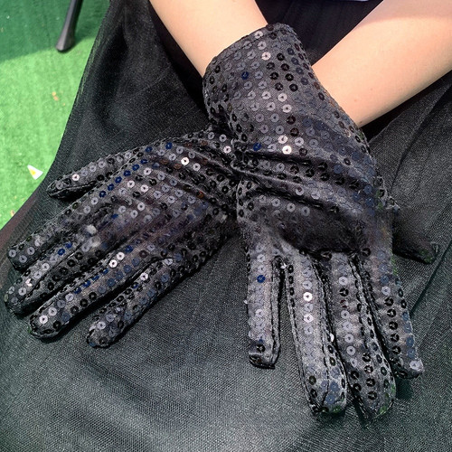 Glitzer pailletten handschuhe - glitzer,