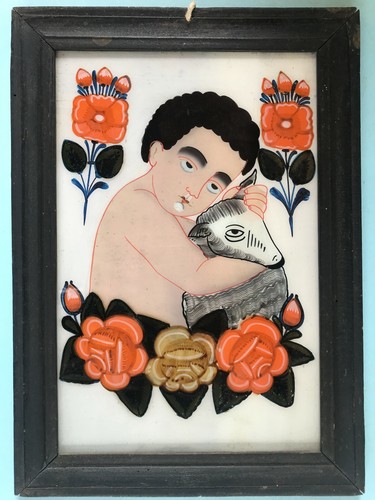 Hinterglasbild johannes lamm - johannes,