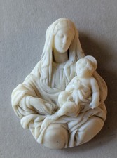 Wachsrelief, "Madonnenbüste