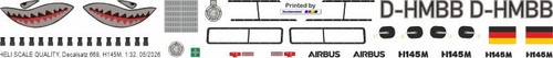 Decal 668 eurocopter - decal, h145m