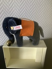 Steiff Club 2007, Elefant mit Aufhänger, 9 cm blau OVP u, Zertifikat