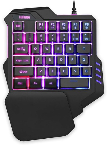 Einhand gaming tastatur - rgb, 35