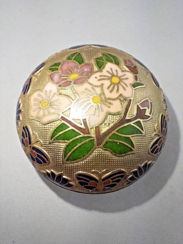 Alte cloisonné pillendose - cloisonné,