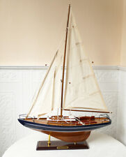 Modellschiff Segelyacht Yacht Holz Schiff Boot Segelboot Maritim kein Bausatz