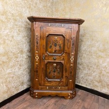 Voglauer Eckschrank Braun Antik Anno 1700 Massiv Landhaus Bauernschrank Rustikal