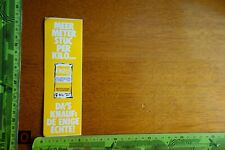 Alter Aufkleber Handwerk Technik Bau Putz KNAUF Gips (Niederlande)