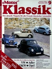 2) Motor Klassik 09/1985 - DKW F5 Meisterklasse mit  - Opel Kadett Spezial mit 2