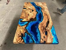 Blue Epoxidharz River Table