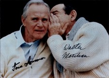 Ak Schauspieler Jack Lemmon, Walter Matthau, Autogramm - 11144878