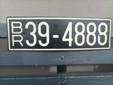 Altes Deutsches Kennzeichen