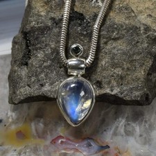 Mondstein Anhänger, 925er