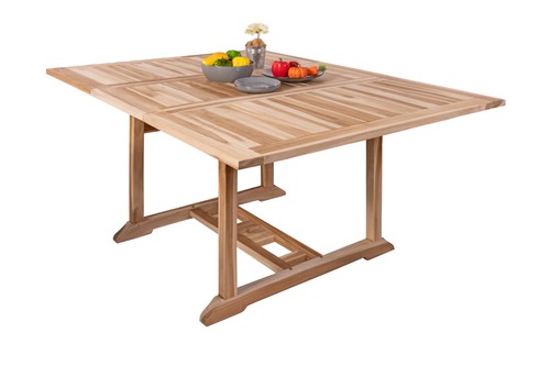 Teak gartentisch eckig - gartentisch,