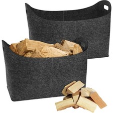 Filztasche Kaminholzkorb Einkaufskorb Holzkorb Zeitungstasche 55x30x40 cm Dun...