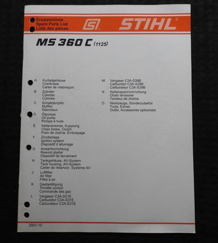 Original stihl 360 c - stihl, ms