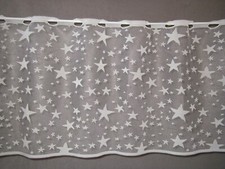 Scheibengardine Weiße Sterne