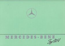 MERCEDES TYP 170 V Oldtimer Innenlenker A B Prospekt Brochure Reprint 1988 8