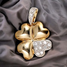 Anhänger Kleeblatt 333 Gold
