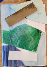 Tiffany Glas Abschnitte